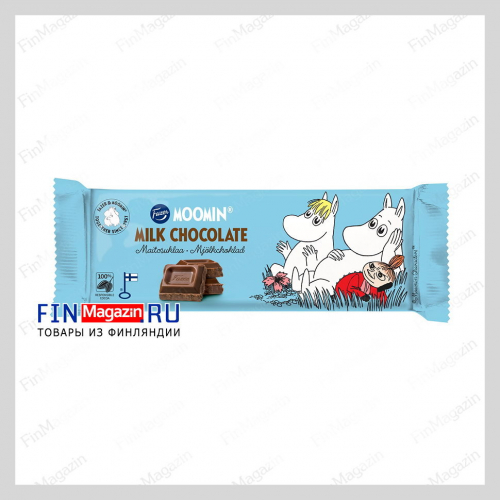 Молочный шоколад с муми-троллями Karl Fazer Moomin 68 гр