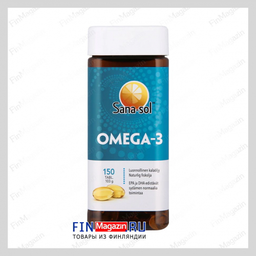 Рыбий жир Omega-3 Sana-sol (Омега-3) 150 капсул