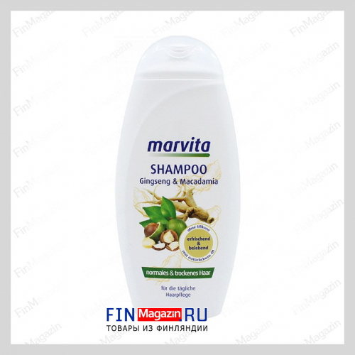 Шампунь для волос Marvita ( Женьшень и Масло макадамии ) 300 мл