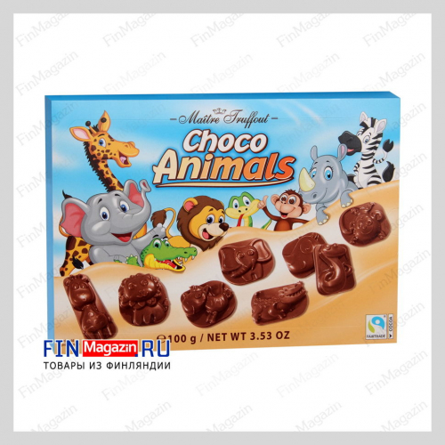 Шоколадные животные Maitre Truffout 100 гр