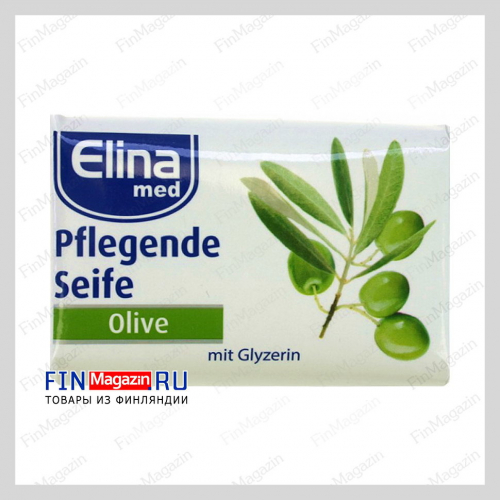 Туалетное мыло Elina med (оливковое) 100 гр