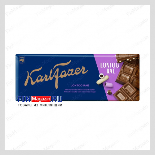 Шоколад Fazer лакрица 200 гр