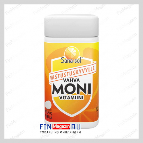Усиленные мультивитамины VAHVA Monivitamiini 120 таблеток Sana-Sol