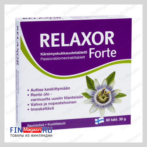 Препарат от нервного возбуждения Relaxor Forte 60 таблеток Hankintatukku
