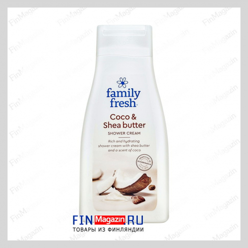 Крем-гель для душа Family Fresh (кокос, масло ши) 500 мл