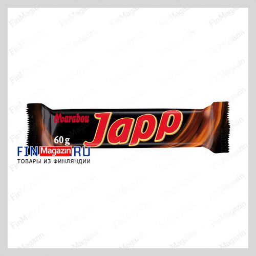 Шоколадный батончик с мягким ирисом и нугой Marabou Japp 60 гр