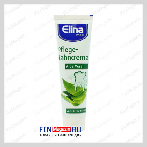 Зубная гель-паста для чувствительных зубов Elina (Aloe vera) 100 мл