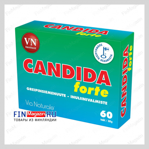 Витамины для кишечника Candida Forte 60 таблеток Via Naturale