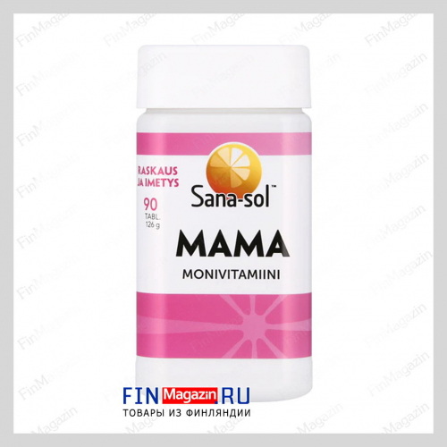 Витамины для беременных и кормящих Sana-sol Mama Monivitamiini 90 таб