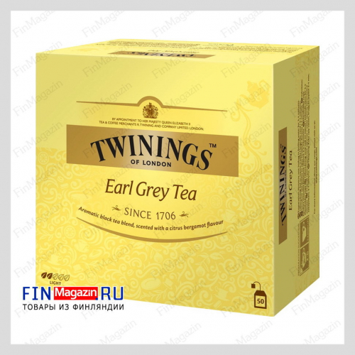 Чай черный Earl Grey Twinings 100 г  50 шт