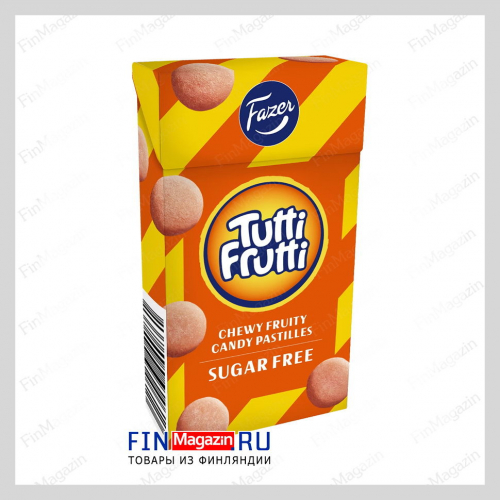 Фруктовые пастилки Tutti Frutti без сахара Fazer 40 гр