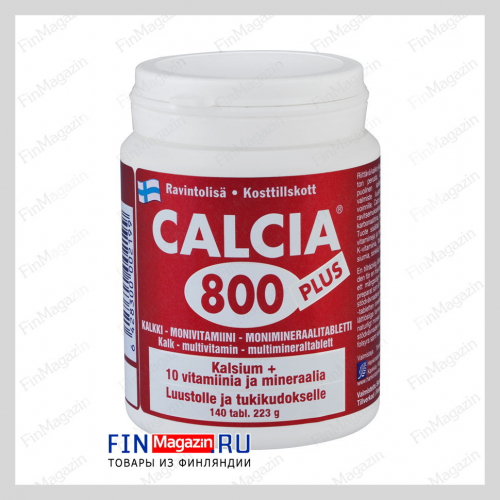 Витамины с Кальцием Calcia 800 Plus 140 таблеток Hankintatukku