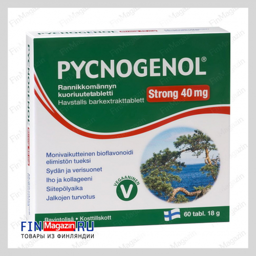 Витамины Pycnogenol strong 40 mg 60 таблеток Hankintatukku