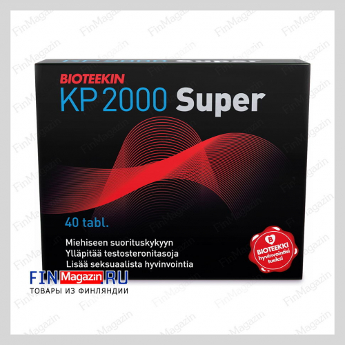 Витамины для мужчин (средство для потенции) KP 2000 Super 40 таб Bioteekin