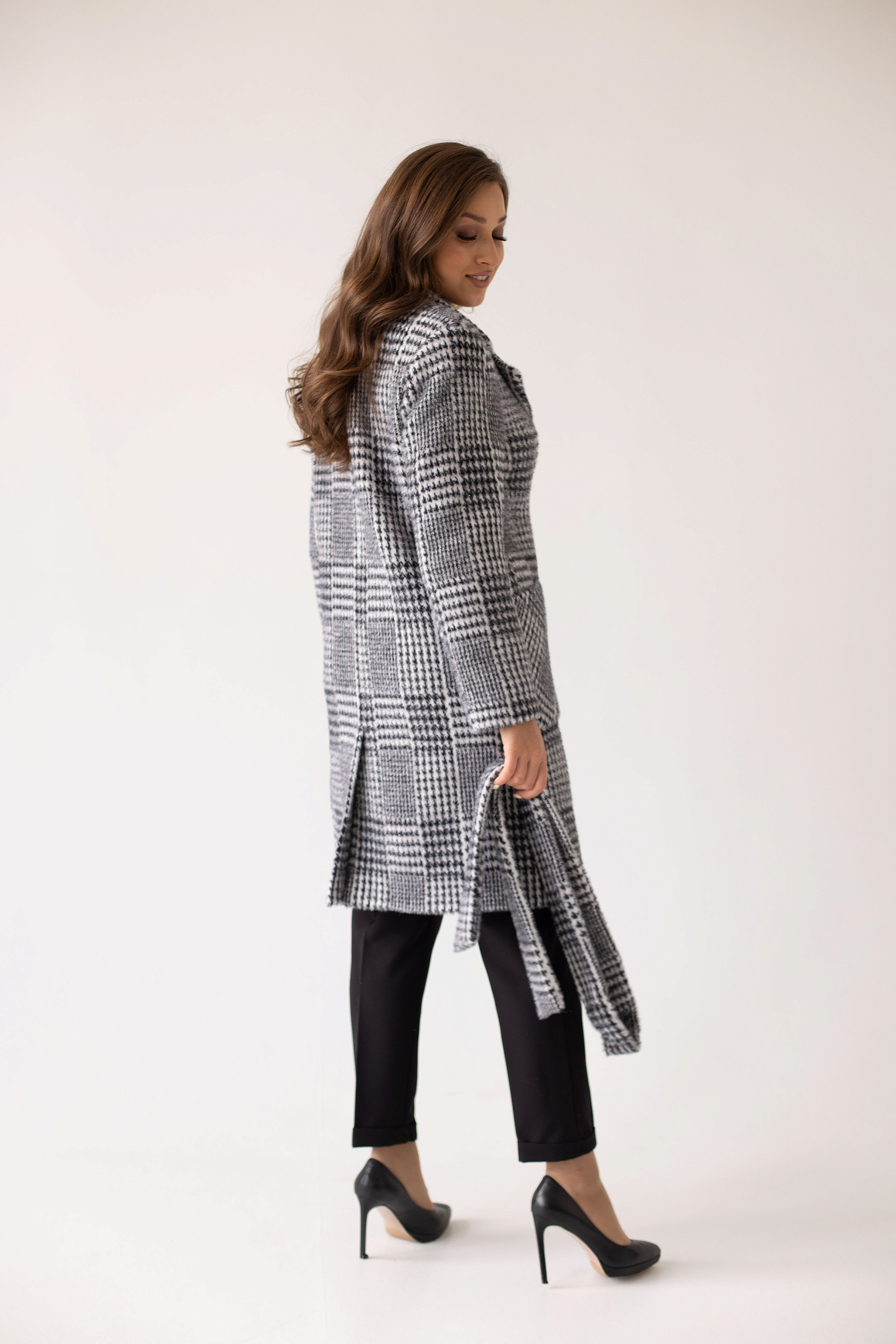 Ст.цена 4950р. Пальто женское демисезонное 23551 (grey)