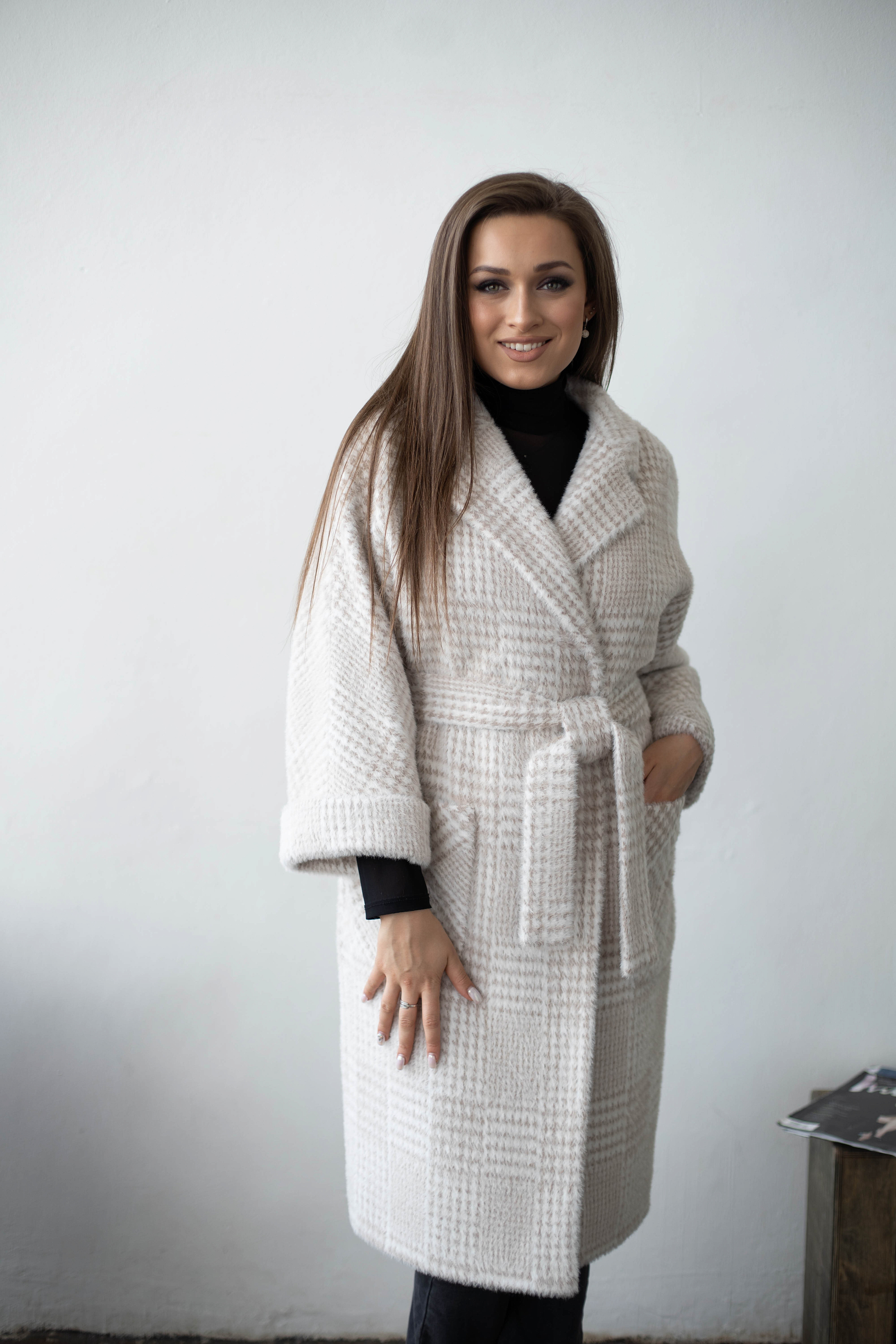 Ст.цена 4950р. Пальто женское демисезонное 20905 (beige renata)