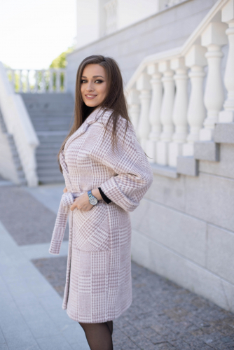 Ст.цена 4950р. Пальто женское демисезонное 20905  (tea rose)