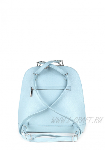 Рюкзак женский L-Craft Модель №L102 | кожа | гладкий | голубой | К418-21 | 28573