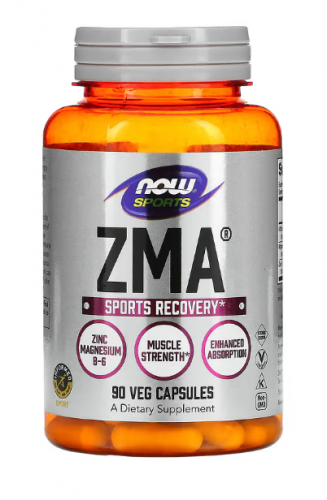 NOW Foods, Sports, ZMA, восстановление после физической активности, 90 капсул