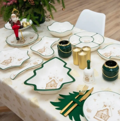 MILLIMI Пряничный домик Блюдо в форме сапожка 25,5х19,5х3,5см, керамика