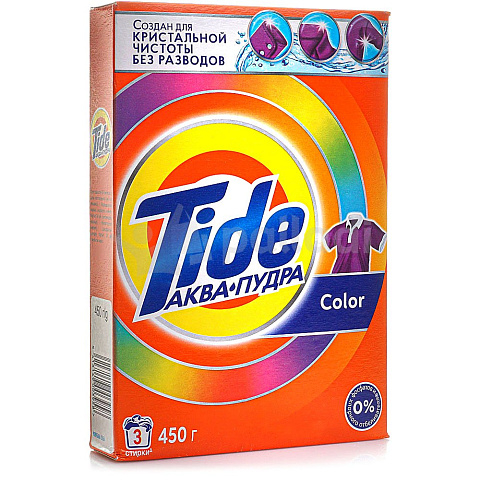 Стиральный порошок Tide Аква Пудра Color, 0.45 кг