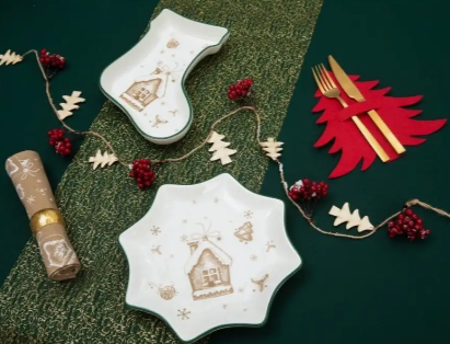 MILLIMI Пряничный домик Блюдо в форме сапожка 25,5х19,5х3,5см, керамика