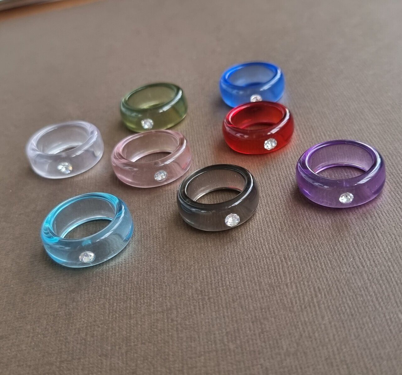 Модное кольцо из эпоксидной смолы, арт.008.211