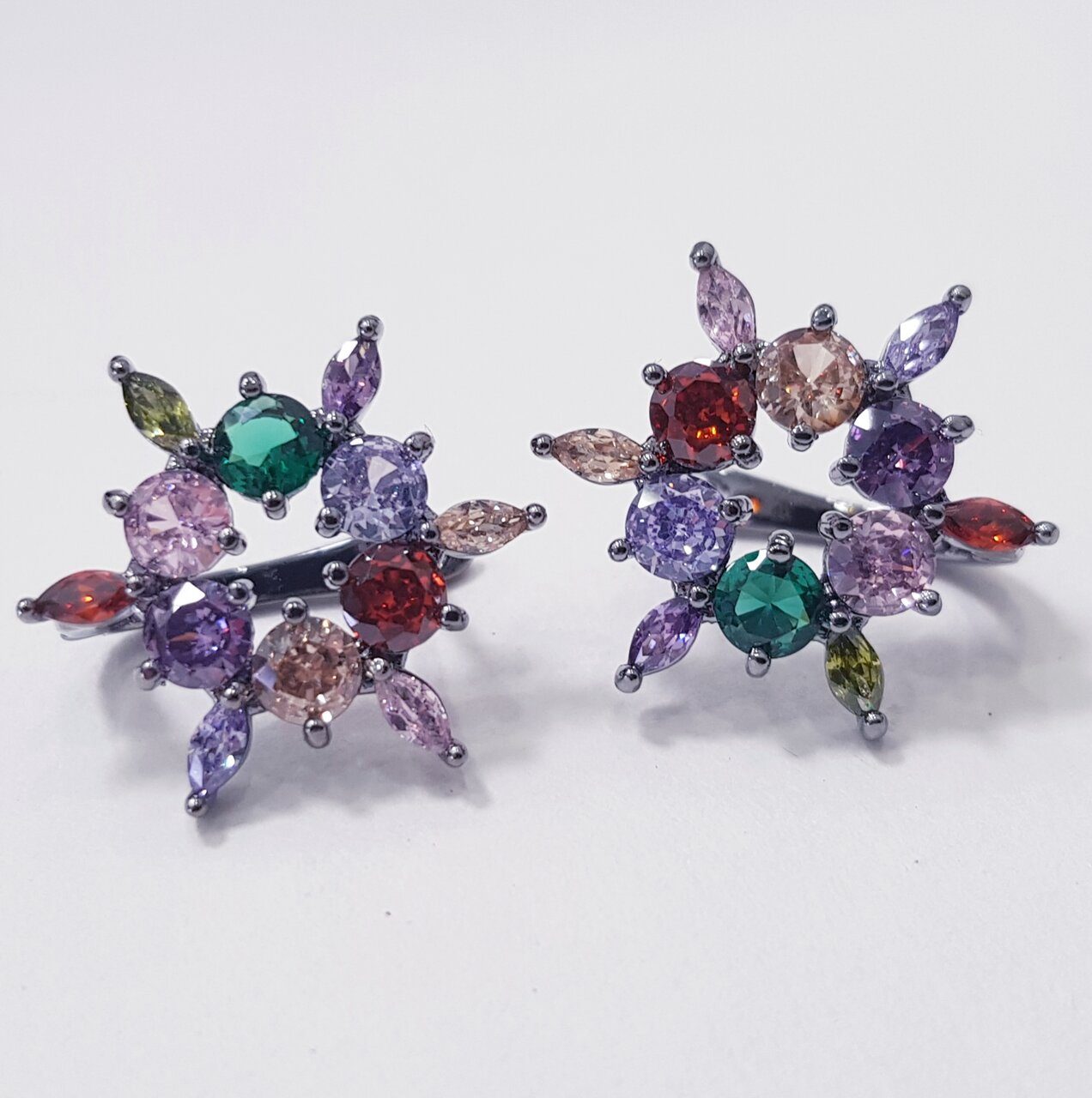 Серьги чернение, арт.606.347