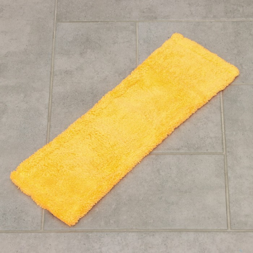Насадка для плоской швабры Доляна, 42×12 см, 60 гр, микрофибра, цвет оранжевый