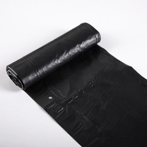 Мешки для мусора с завязками «Люкс», 30 л, 25 мкм, 50×60 см, ПВД, 10 шт, цвет чёрный