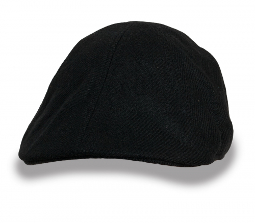 Черная мужская кепка Kangol  - классика мужского стиля только для вас! №5533