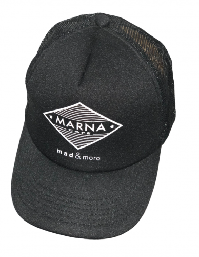 Черная кепка с сеткой и нашивкой Marna  №8589