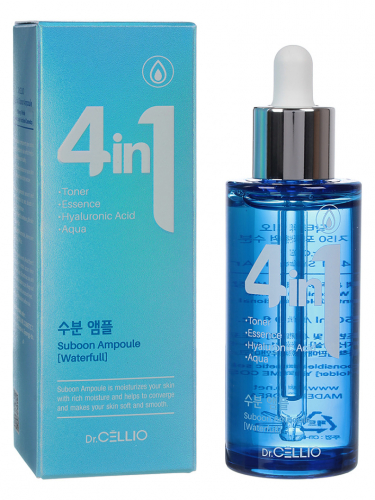 Сыворотка для лица увлажняющая Dr.CELLIO G50 4 IN 1 SUBOON AMPOULE (Aqua) 50ml