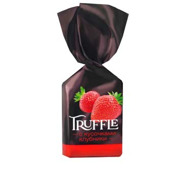 конфеты TRUFF-LE с кусочками клубники