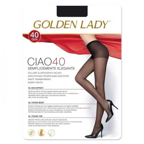 Колготки женские Golden Lady Ciao, 40 den, размер 2, цвет nero