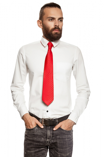 Классический галстук SIGNATURE #232642Малиново-красный