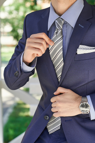 Галстук классический галстук мужской галстук с геометрическим рисунком в деловом стиле 