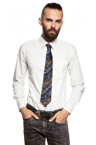 Классический галстук SIGNATURE #230496Темно-синий