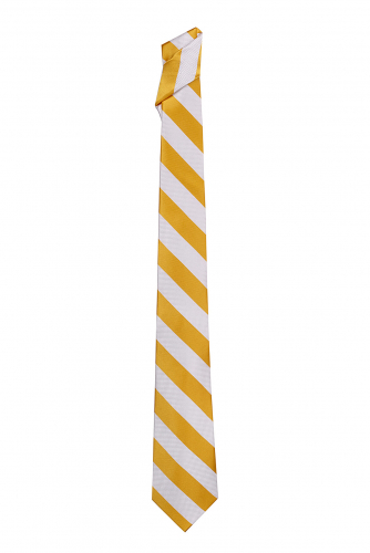 Классический галстук SIGNATURE #230500Белый, ярко-желтый,