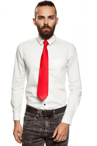 Классический галстук SIGNATURE #232642Малиново-красный