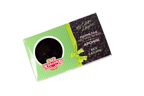 Натуральный мармелад на пектине (без сахара), «Арония» бум/коробка 200 г