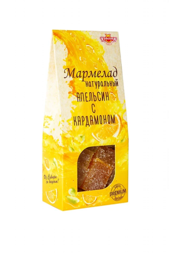 Натуральный мармелад на пектине «Апельсин с кардамоном»  бум/домик 140 г