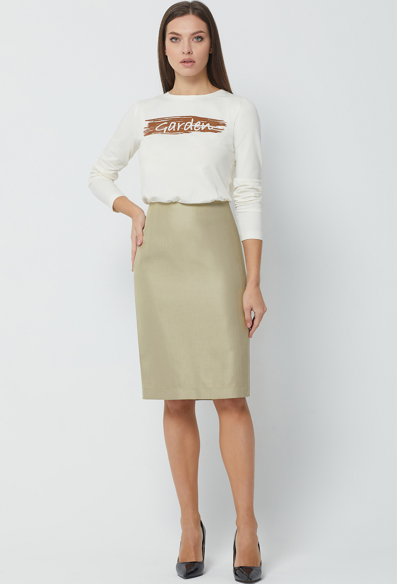 ст. цена1499руб.! Юбка Bazalini 4249 песочный