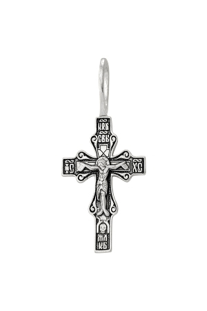 2-207-3 Крест из серебра частичное чернение литье