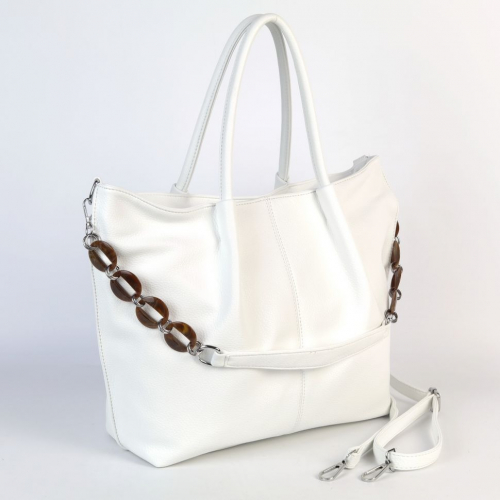 Женская сумка шоппер из эко кожи 035-960 Вайт