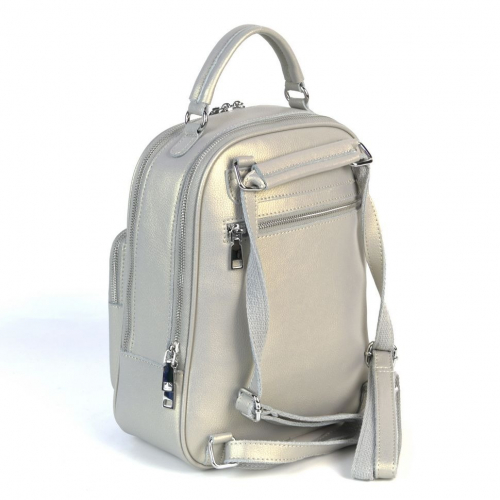 Женский кожаный рюкзак Ar-2081-208 Пеарл Сильвер