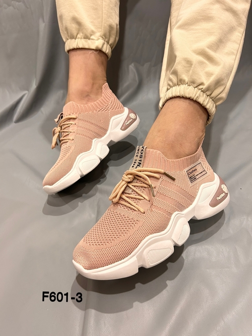 Aborino T-F601-31 Кроссовки пудра текстиль