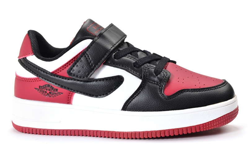 Baas C6238-8 Кроссовки детские чер-красн иск кожа