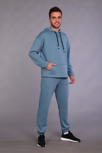 Домиан - man - костюм серо-голубой