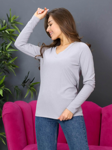 Лоран - пуловер серый